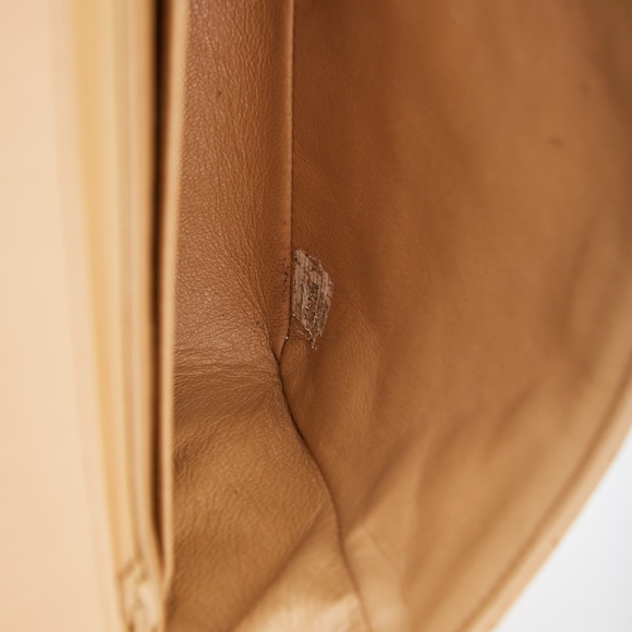 CHANEL BEIGE TORTOISE SHELL CHAIN CLASSIC FLAP BAG (CIRCA 1994) - Picture 9 of 11